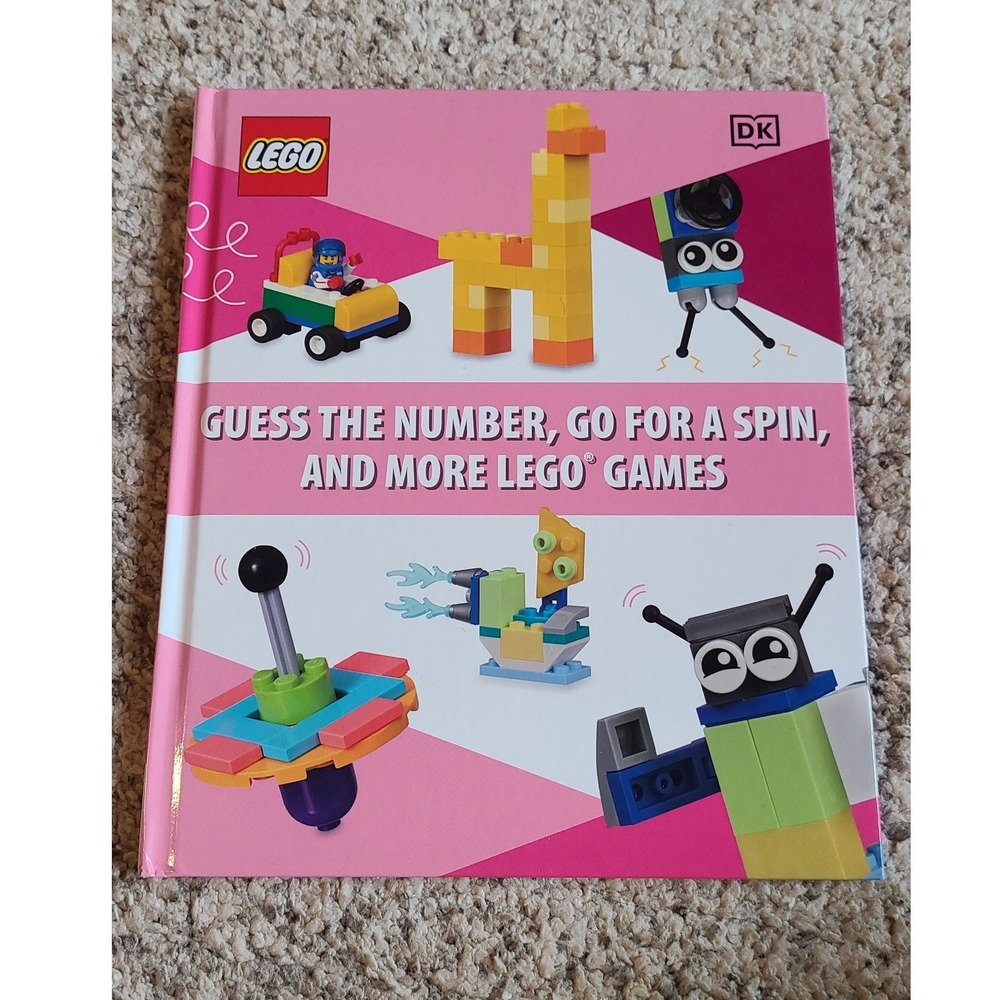LEGO Guess the Number Go for a Spin and More LEGO Games DK Hardcover Book
